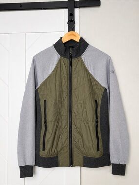 MPG Mixed Media Quilted Active Jacket Women’s Small Olive